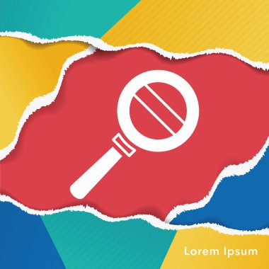 Büyüteç simgesini