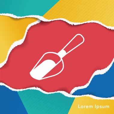 Kahve çekirdeği kaşık simgesi