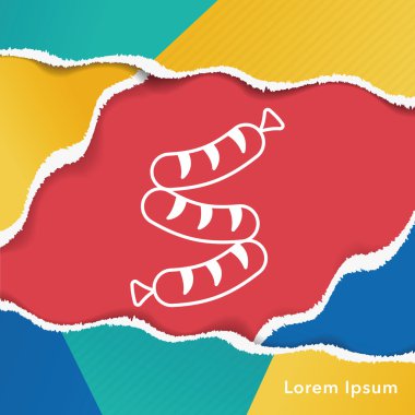 Sosisli sandviç simgesi