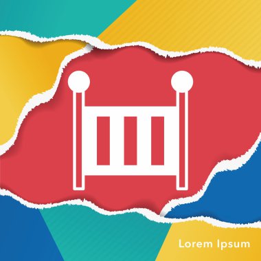 Bebek yatak simgesi