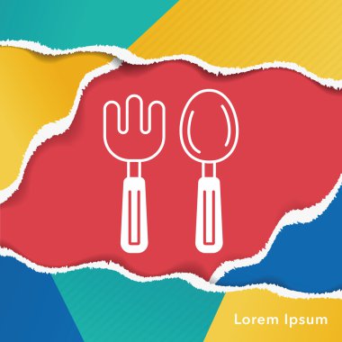 Bebek kaşık ve çatal simgesi