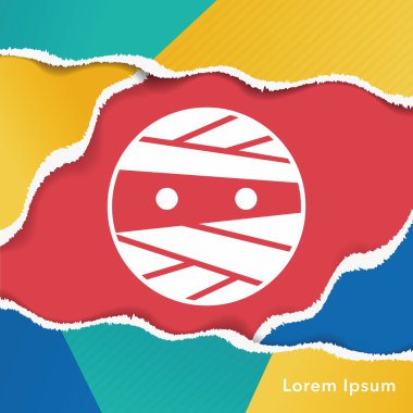 Halloween canavar simgesi