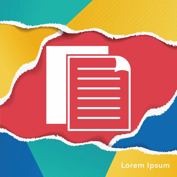 Document icon — Stock Vector