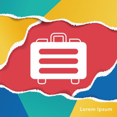 finansal para çantası simgesini