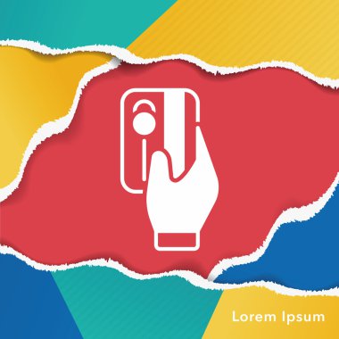 Finans kredi kartı simgesi