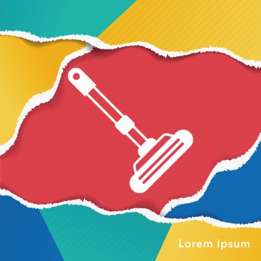 Temizlik fırça simgesini