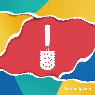 Temizlik fırça simgesini