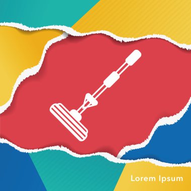 Temizlik fırça simgesini