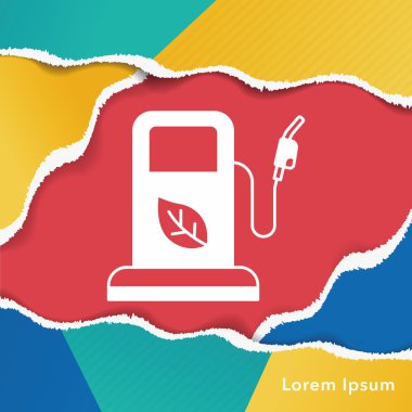 çevre koruma kavramı benzin simgesini kullanın