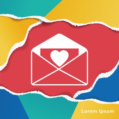 aşk mektubu simgesi