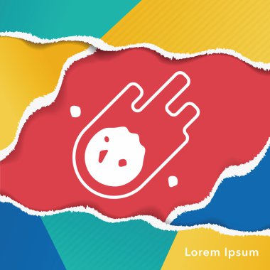 Uzay meteorik taş simgesi