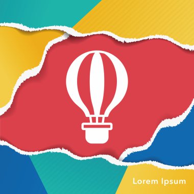Sıcak hava balonu simgesi