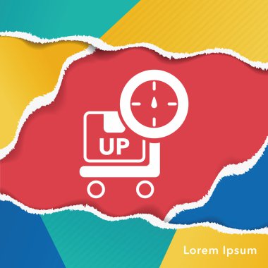 Lojistik nakliye ağırlık simgesi
