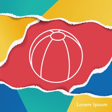 Plaj voleybolu satırı simgesi