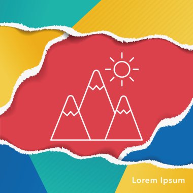 dağ satırı simgesi