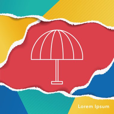 şemsiye satırı simgesi