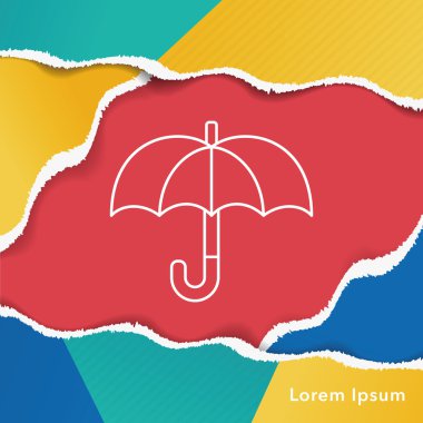 şemsiye satırı simgesi