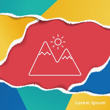 dağ satırı simgesi