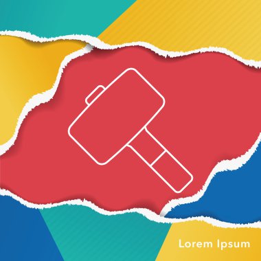 çekiç satırı simgesi