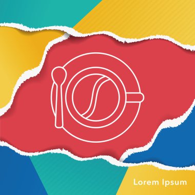 sıcak kahve satırı simgesi