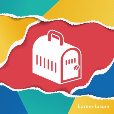 evde beslenen hayvan köpek seyahat kafes simgesi