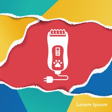 evde beslenen hayvan tıraş makinesi simgesini