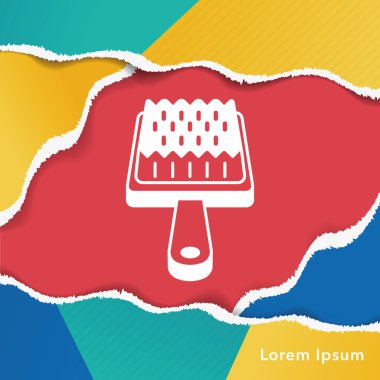 evde beslenen hayvan fırça simgesini