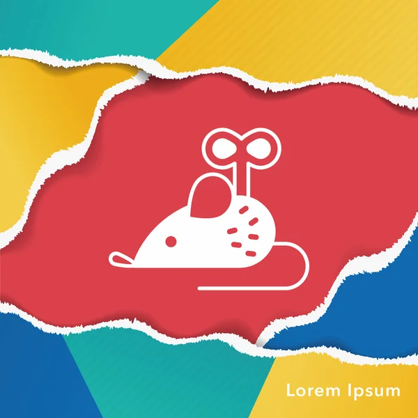 Icône jouet souris — Image vectorielle