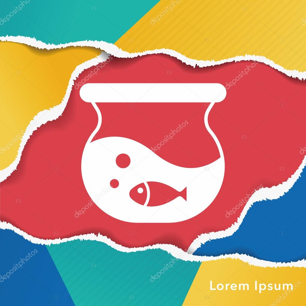 Fish bowl icon Stock Vector Image by ©vectorchef 85422774