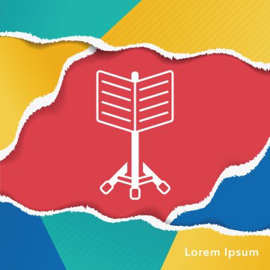 Müzik standı simgesi