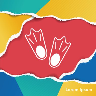 Dalış yüzgeçleri simgesi