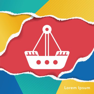 Eğlence Parkı korsan gemi simgesi