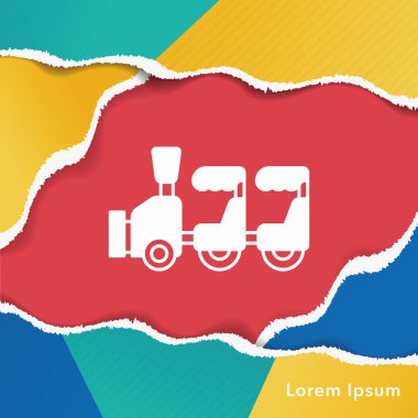 lunapark treni simgesi