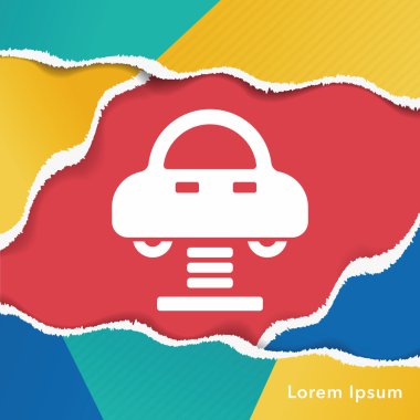 Eğlence Parkı Çarpışan arabalara simgesi
