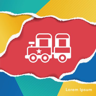 lunapark treni simgesi