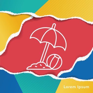 şemsiye satırı simgesi