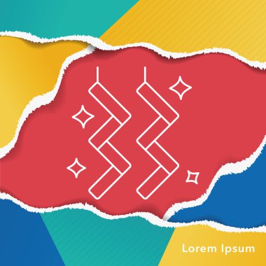 parti süslemeleri şerit satırı simgesi