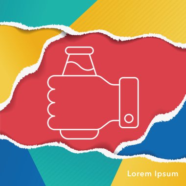 buz-içki satırı simgesi