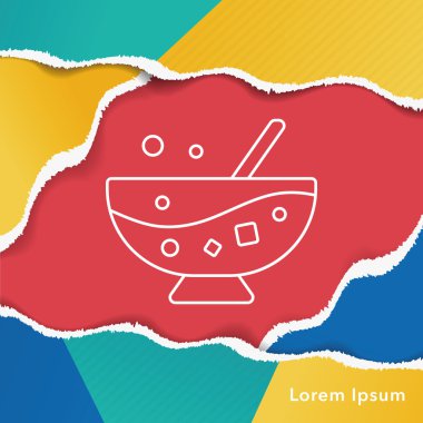 buz-içki satırı simgesi