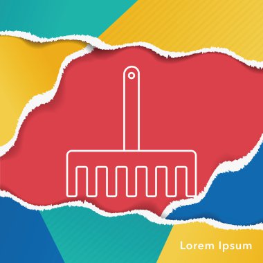 Bahçe küreği satırı simgesi