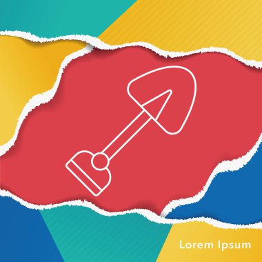 Bahçe küreği satırı simgesi