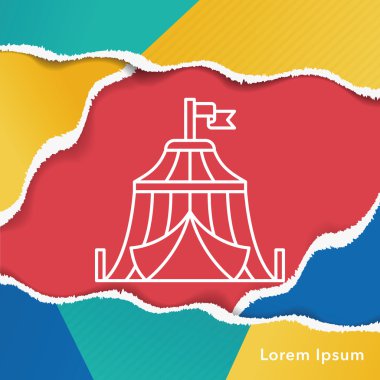 sirk çadırı satırı simgesi