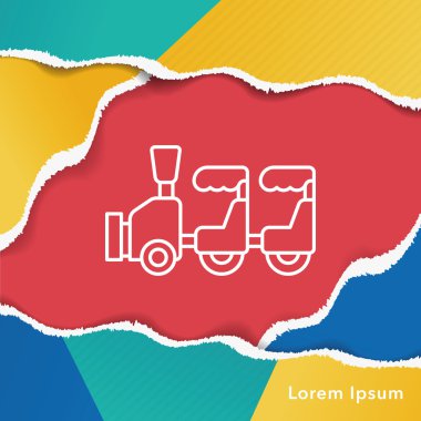 lunapark treni satırı simgesi
