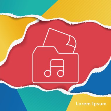 Müzik dosya satırı simgesi