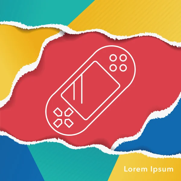 Taşınabilir oyun konsolları satırı simgesi