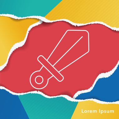 Kılıç ve kalkan satırı simgesi