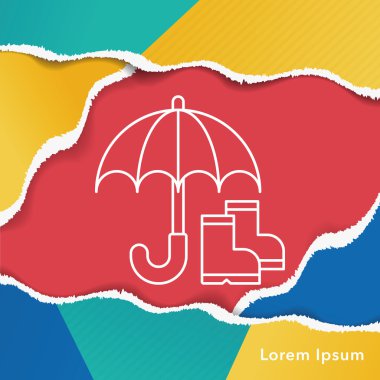 şemsiye satırı simgesi