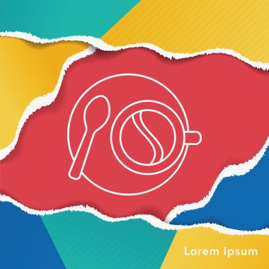 sıcak kahve satırı simgesi