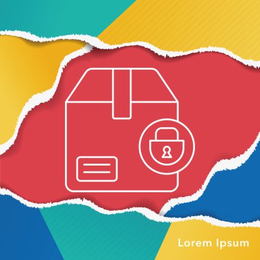Lojistik nakliye satırı simgesi