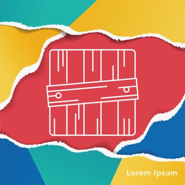 Lojistik nakliye satırı simgesi